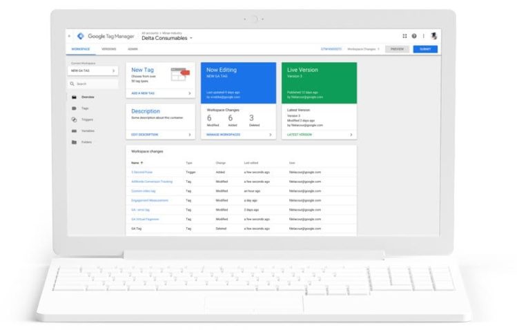 Seo module configurations for Google Tag Manager (GTM)